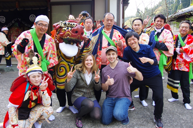 First in Japan and Toyama! ? Lion Dance monitoring Tour participants also climax region (● ^ O ^ ●)