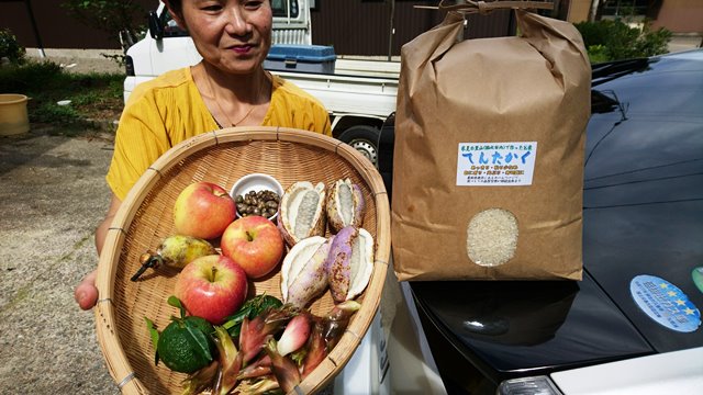 田舎体験（秋の味覚採ったど～）１時間で６種類＋お土産２品