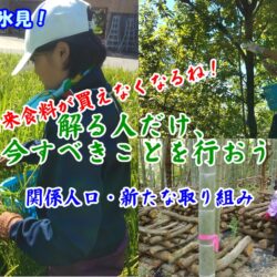 将来食料買えなくなるね！解る人だけ、今すべきことを行おう《農村体験》